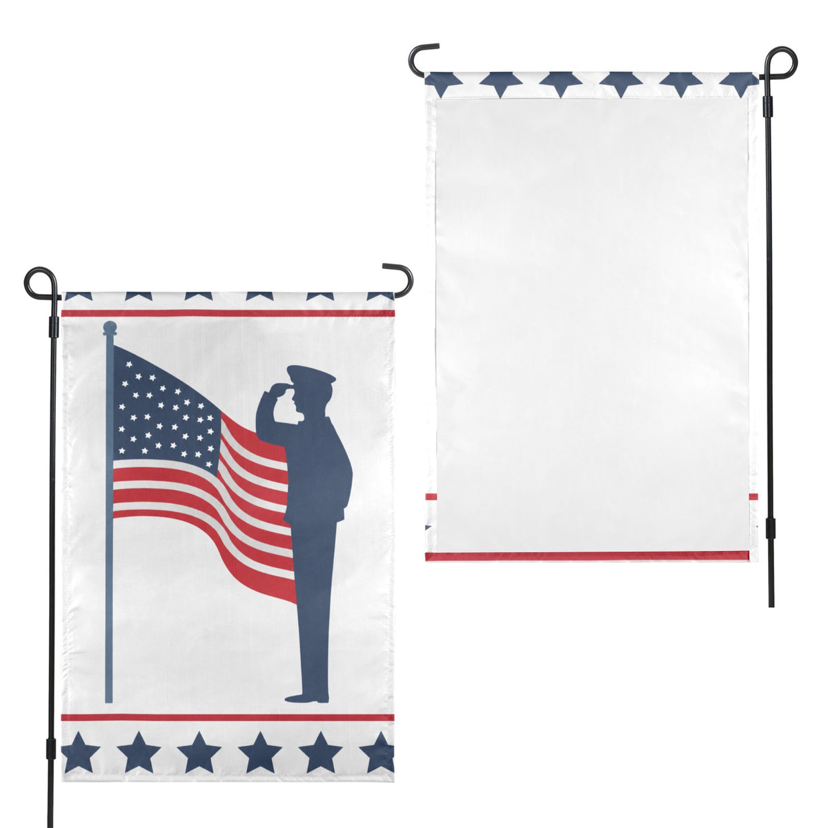 Veterans Day heartland stars 12 x 18 in Garden Flag