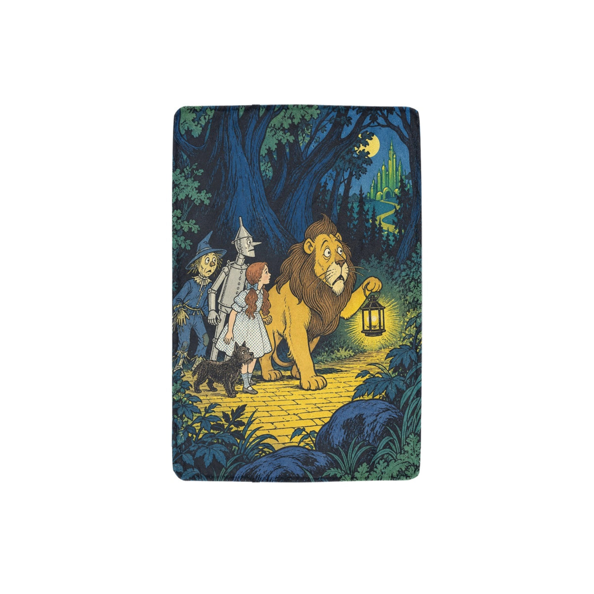 Denslow Cowardly Lion Lantern 32 x 48 in Micro Fleece Blanket