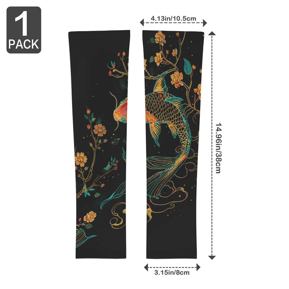 Moonlit Bat Drift Arm Sleeves 38cm (1-Pack) (QUE)