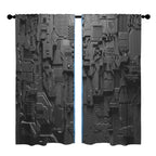 Circuit-Board Human Future 52 x 84 in Window Curtain Set