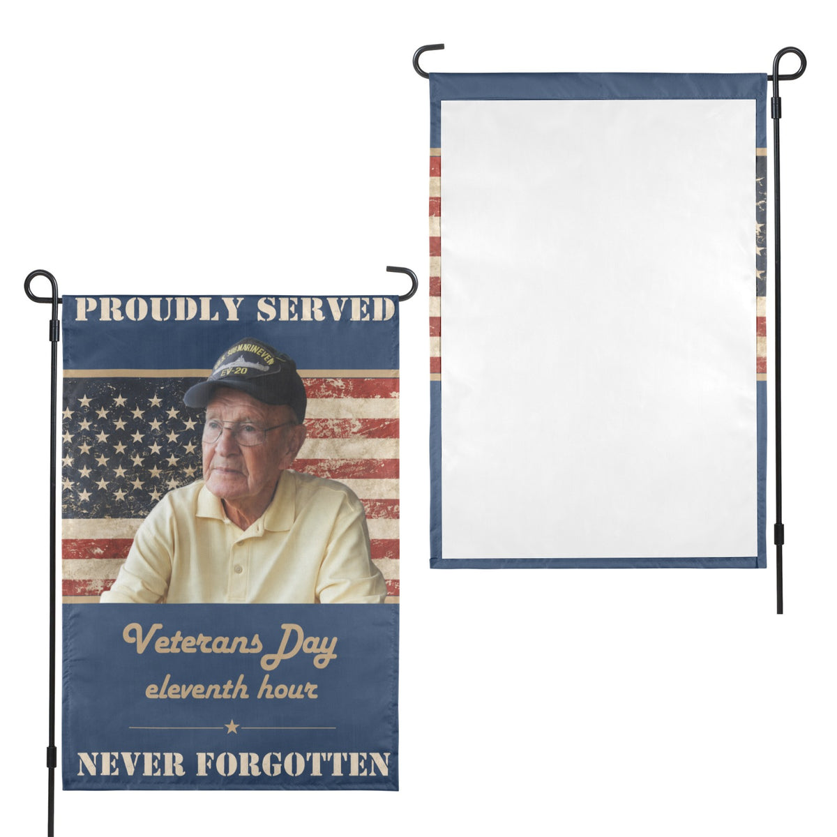 Veterans Day eleventh hour 12 x 18 in Garden Flag