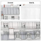 Paris rooftop walk 52 x 84 in Window Curtain Set