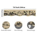 Comic Strip Rooftops 200cm x 43.1cm Fireplace Cloth (QUE)