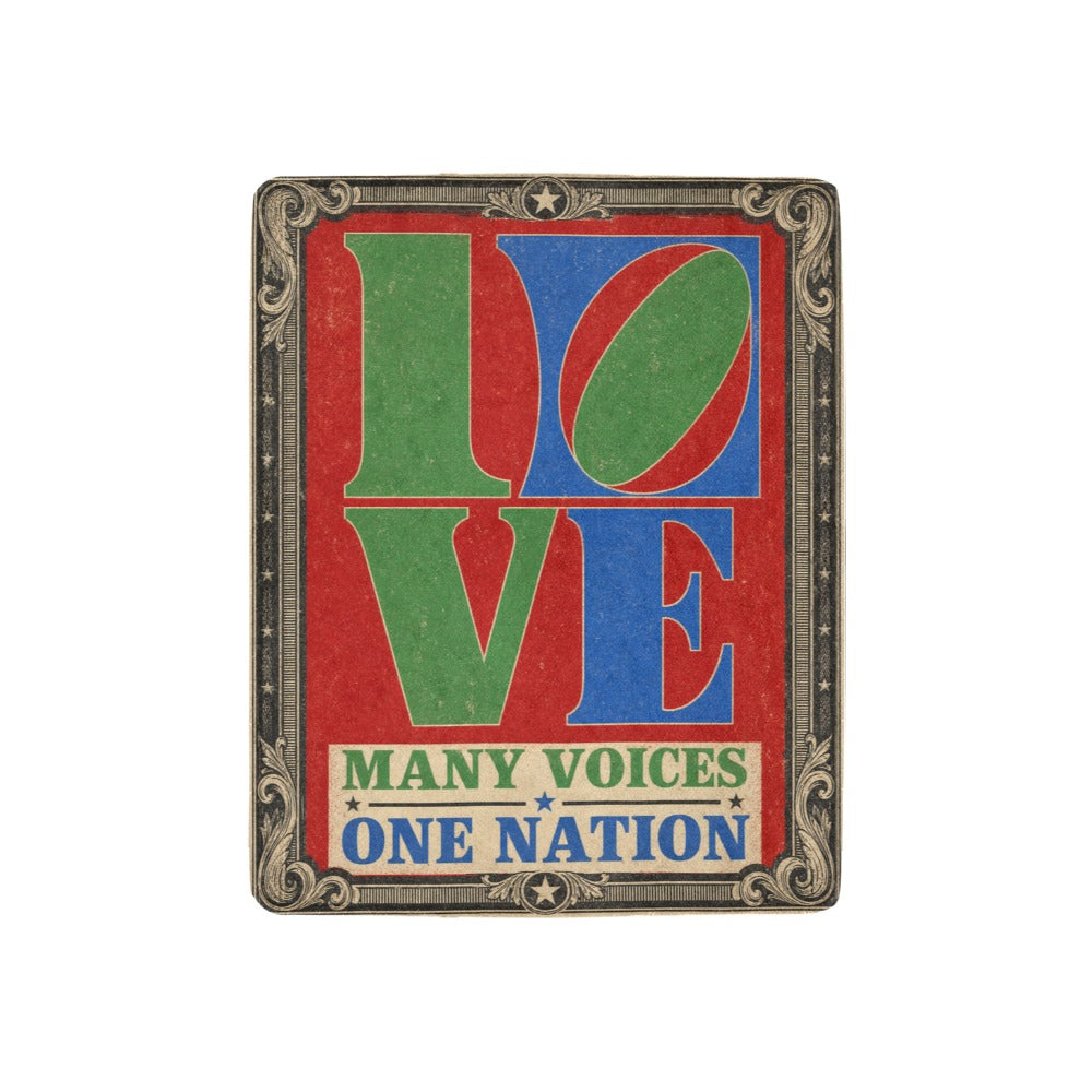 Many Voices One Nation 32 x 48 in Micro Fleece Blanket