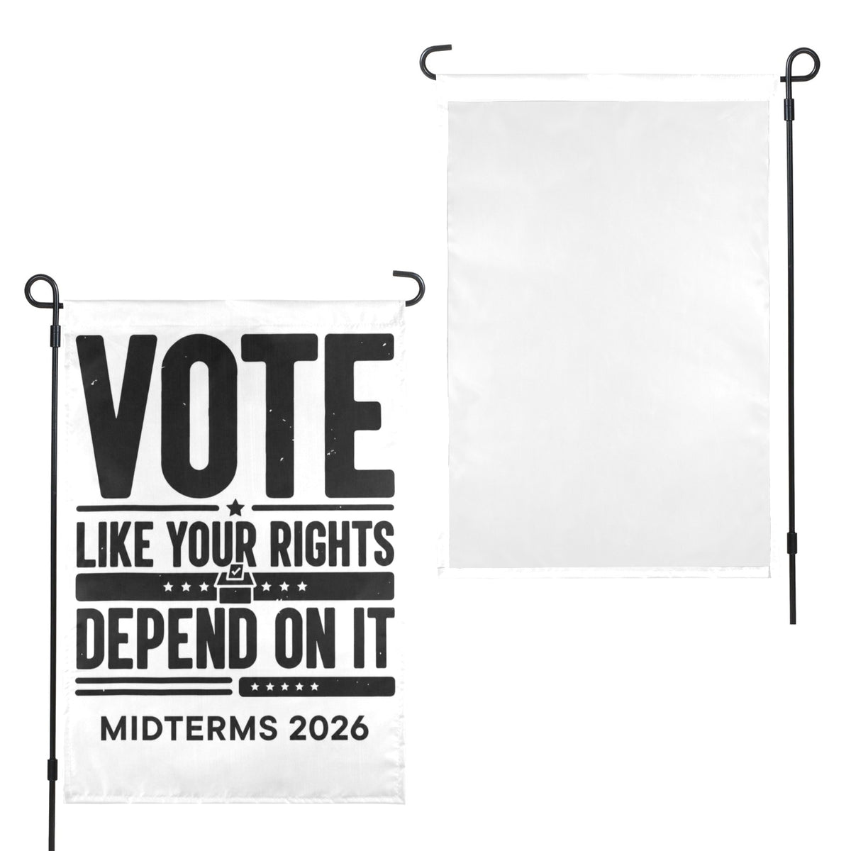 2026 Blue Wave Ballot 12 x 18 in Garden Flag
