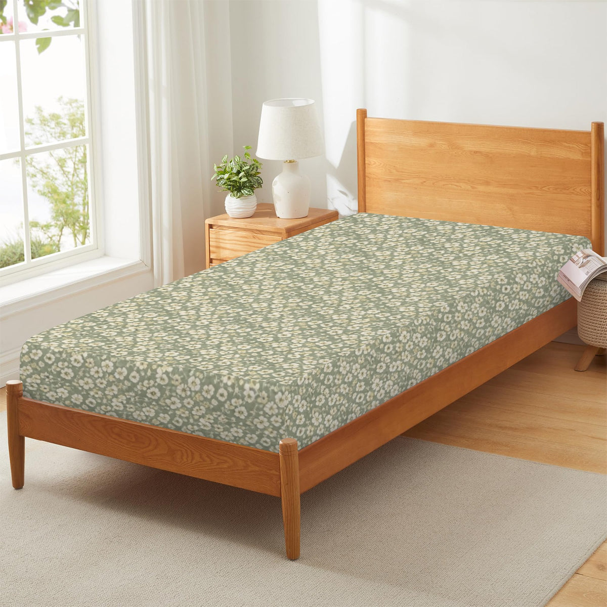 Gimme Gummy Candy Clouds Fitted Sheet 39x75x13inch (QUE)