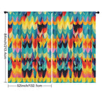 Dopamine Scallop Waves 52 x 84 in Window Curtain Set