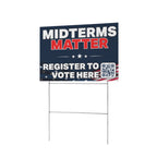 Midterms Matter Scan Panel 12 x 9 in House Sign