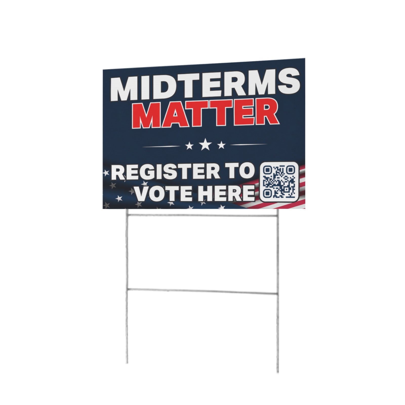 Midterms Matter Scan Panel 12 x 9 in House Sign