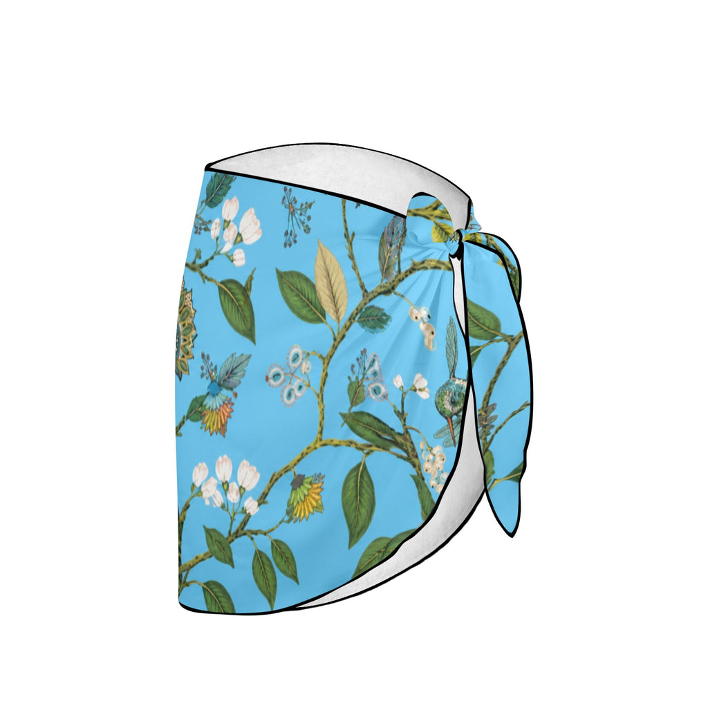 Stitched Daisy Grid Beach Sarong Wrap (QUE)