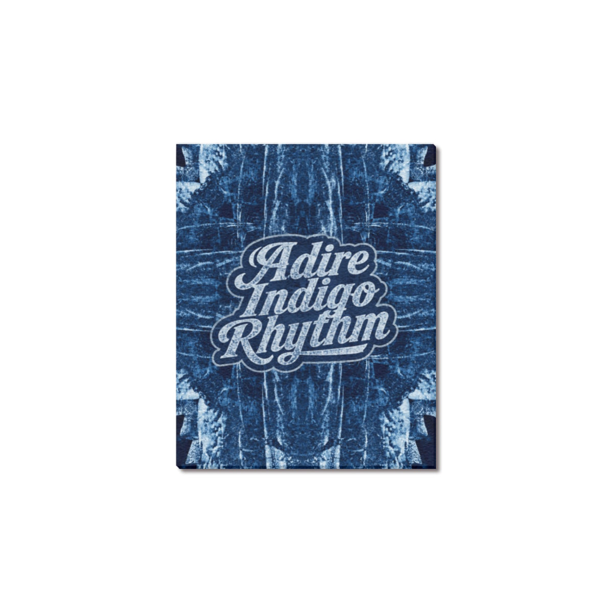 Adire Indigo Rhythm Frame Canvas Print 8"x10"