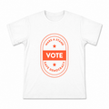 Men's Make a Stand Vote Graphic T-Shirt on a white T-shirt.