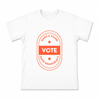 Men's Make a Stand Vote Graphic T-Shirt on a white T-shirt.