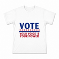 Men's Your Voice Power Graphic T-Shirt on a white T-shirt.