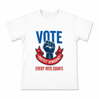 Men's Protect Democracy Graphic T-Shirt on a white T-shirt.