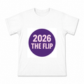Men's 2026 The Flip Graphic T-Shirt on a white T-shirt.