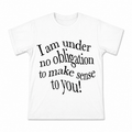 Alice Quote Lettering Men's Graphic T-Shirt on a white T-shirt.