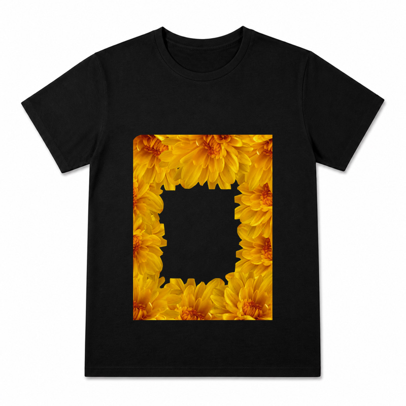 Autumn Cornucopia Women's Graphic T-Shirt on a black T-shirt.