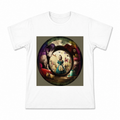 Alice Looking Glass Scene Men's Graphic T-Shirt on a white T-shirt.