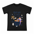Midnight Pumpkin Witch Hat Men's Graphic T-Shirt on a black T-shirt.