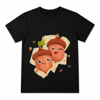 Gourd Garden Cluster Women's Graphic T-Shirt on a black T-shirt.
