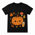 Mushroom Forager Ring Women's Graphic T-Shirt on a black T-shirt.