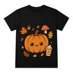 Mushroom Forager Ring Women's Graphic T-Shirt on a black T-shirt.