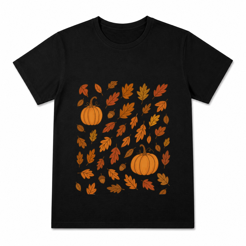 Cranberry Orange Garland Women's Graphic T-Shirt on a black T-shirt.
