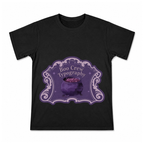 Boo Crew Typography Men's Graphic T-Shirt on a black T-shirt.