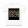 Cream Linework Night Scene Men's Graphic T-Shirt on a white T-shirt.