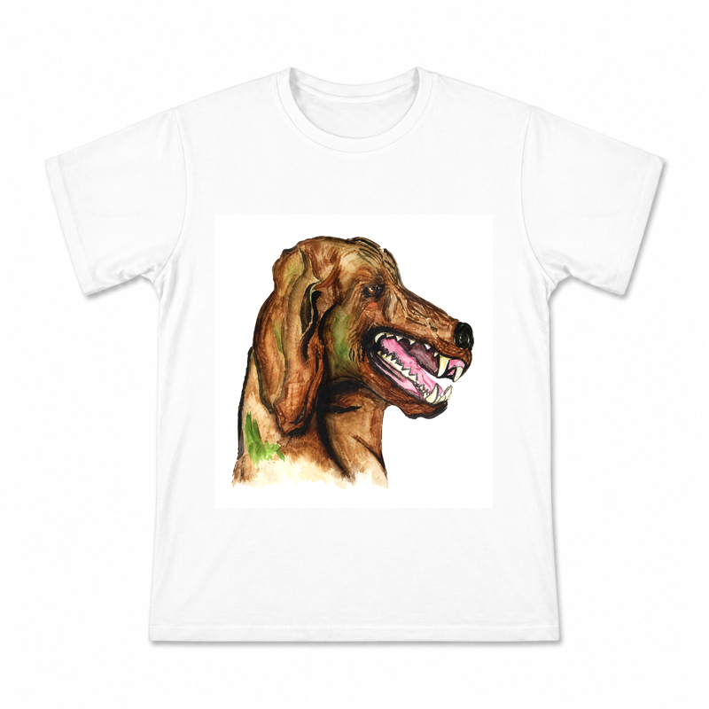 Sherlock Hound Portrait Men's Graphic T-Shirt on a white T-shirt.