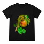 Vintage Seed Packet Women's Graphic T-Shirt on a black T-shirt.
