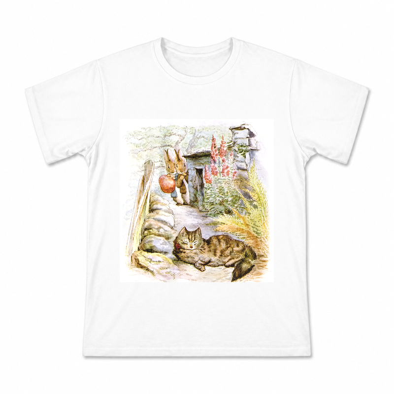 Peter Rabbit Garden Friends Men's Graphic T-Shirt on a white T-shirt.