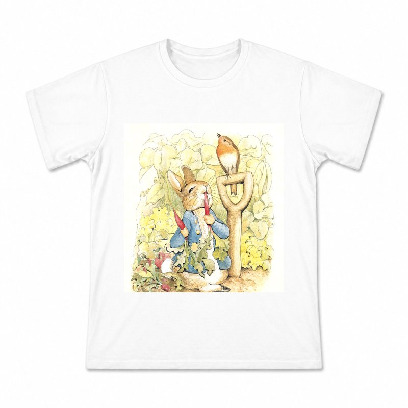 Peter Rabbit Woodland Pair Men's Graphic T-Shirt on a white T-shirt.