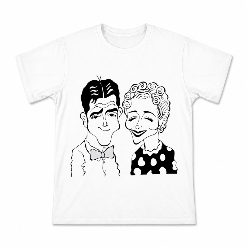 Blondie and Dagwood Pair Men's Graphic T-Shirt on a white T-shirt.