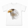 Bald Eagle Close-Up Men's Graphic T-Shirt on a white T-shirt.