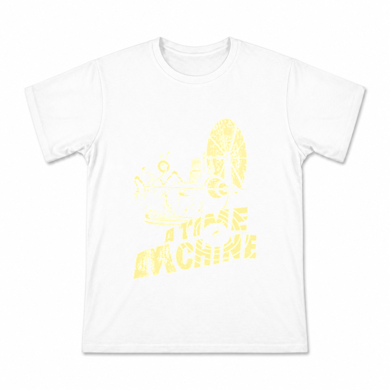 Time Machine Clockwork Men's Graphic T-Shirt on a white T-shirt.