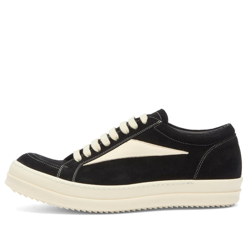 Rick Owens Suede Vintage Sneakers - Black / Milk, product view 1